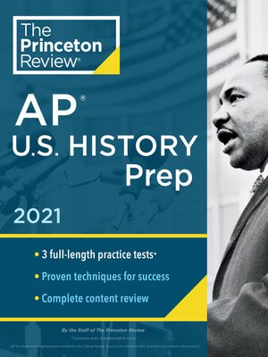 cover image of Princeton Review AP U.S. History Prep, 2021